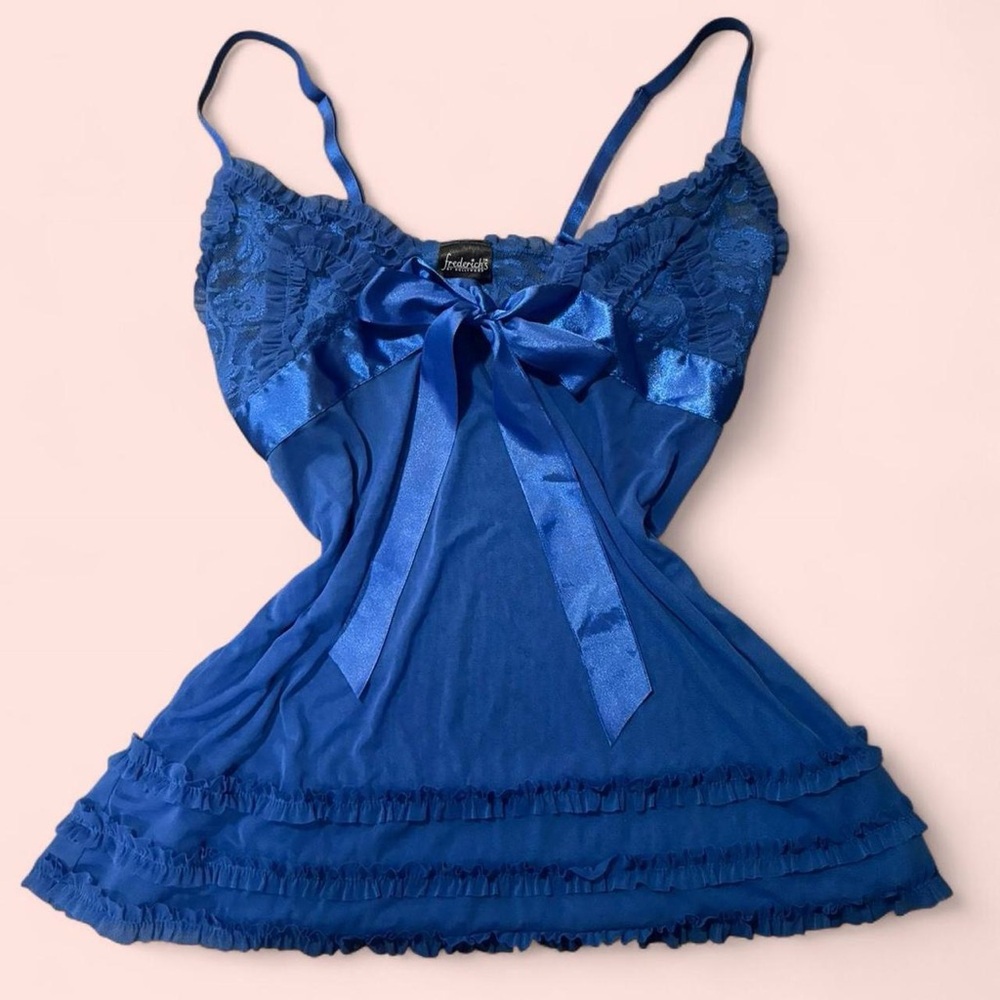 Frederick's of Hollywood Royal Blue Babydoll